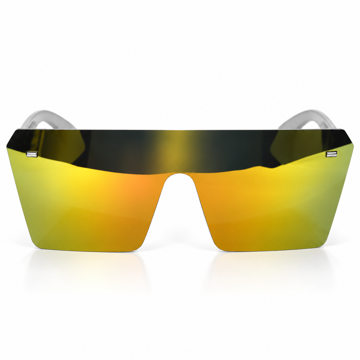 Lentes futuristas shield Gris transparente