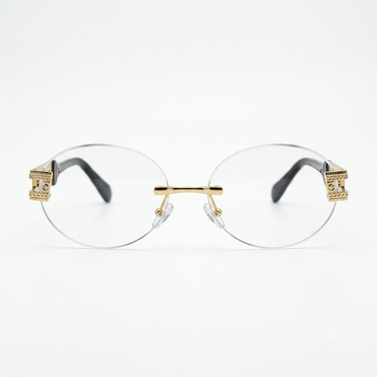 Lentes rimless Estilo Cuadrado.
