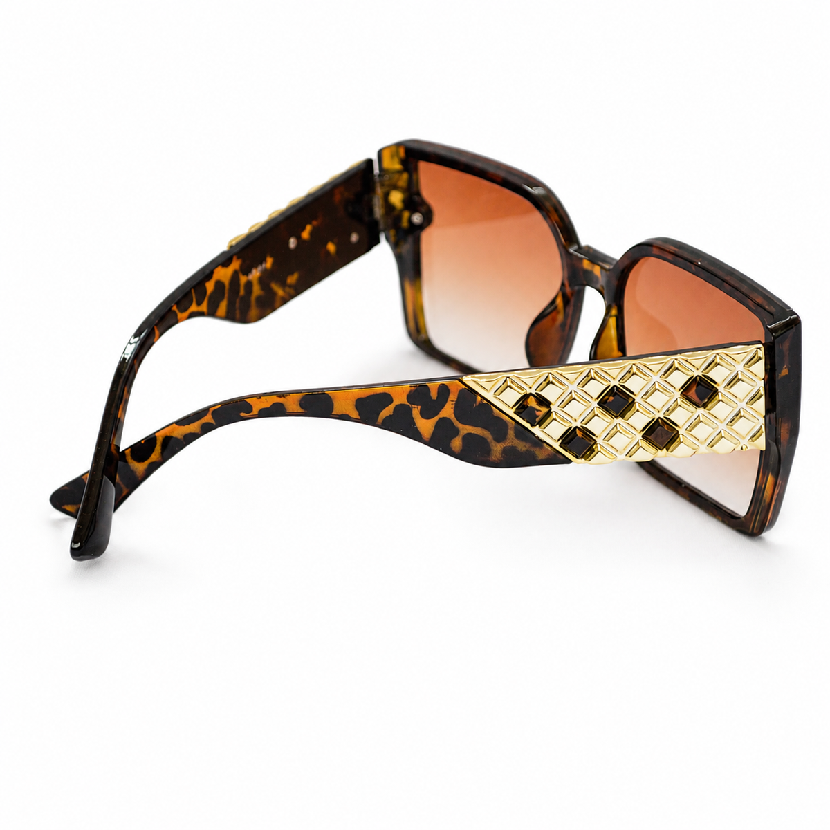 Lentes de Sol Carey Oversize con Mica Degradada