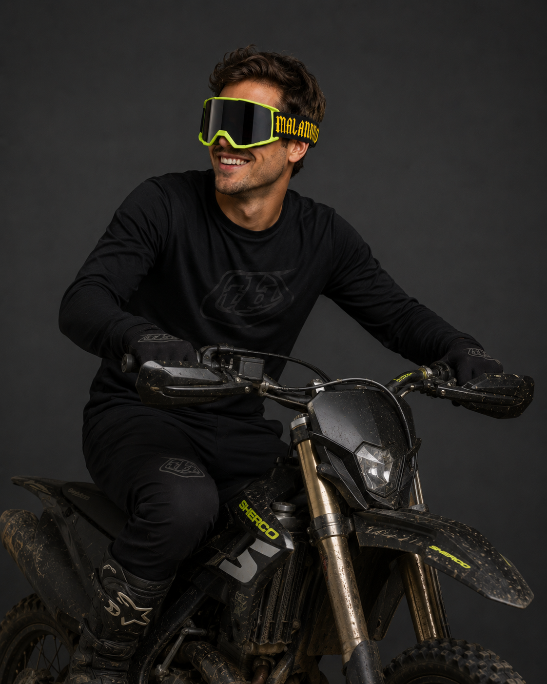 Caja de Goggles Malandro Off-Road Para Motocicleta y Bicicleta – Diseño Deportivo