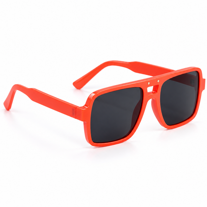 Lente aviador naranja