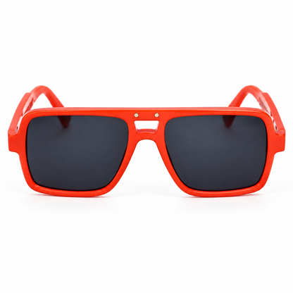 Lente aviador naranja