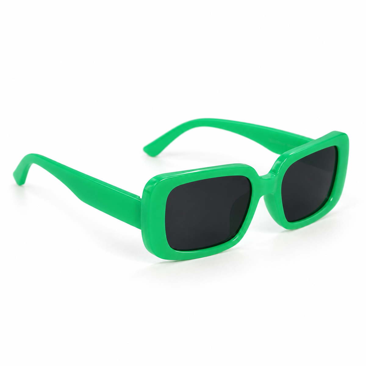 Lente rectangulares verde