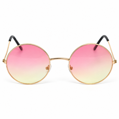 Lente redondo rosa