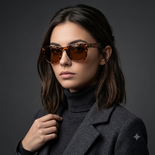 Lentes carey folding wayfarer.