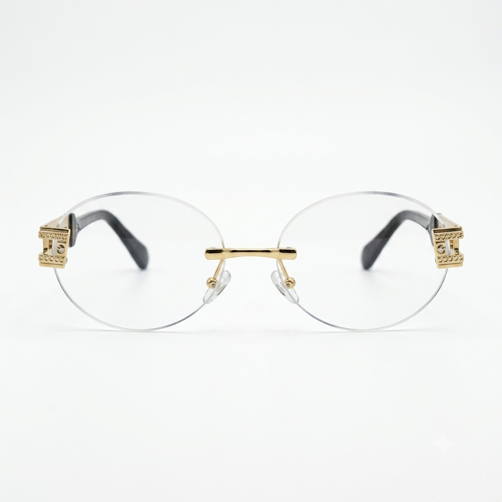 Lentes rimless Estilo Cuadrado.