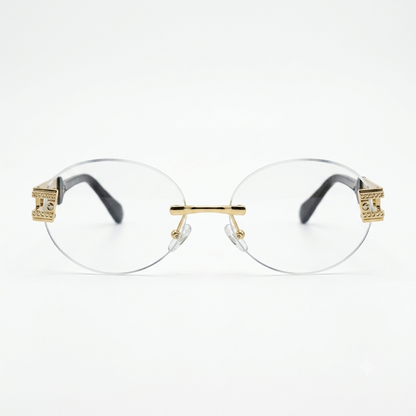 Lentes rimless Estilo Cuadrado.