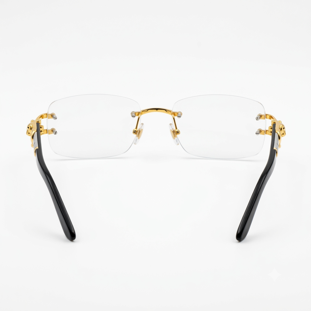 Lentes Dorados Con estilo leopardo Catier