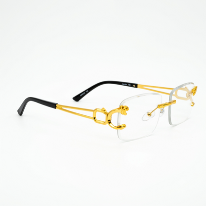 Lentes Dorados Con estilo leopardo Catier