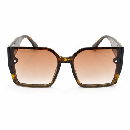 Lentes de Sol Carey Oversize con Mica Degradada