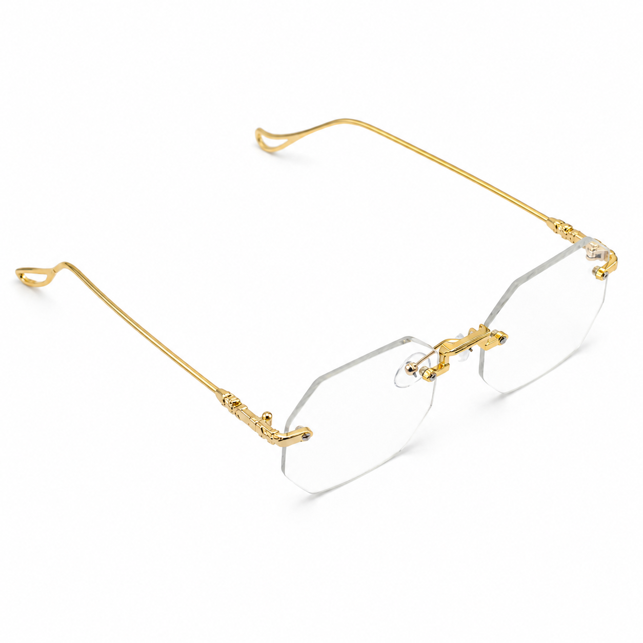Lentes rimless octagon.
