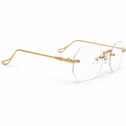 Lentes rimless octagon.